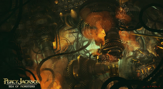 Illustration for article titled Concept art shows Percy Jackson's cyclops could have been way nastier